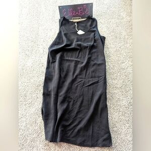 NWT Universal Thread Black Pullover Matte Texture Dress with Slits M, XXL